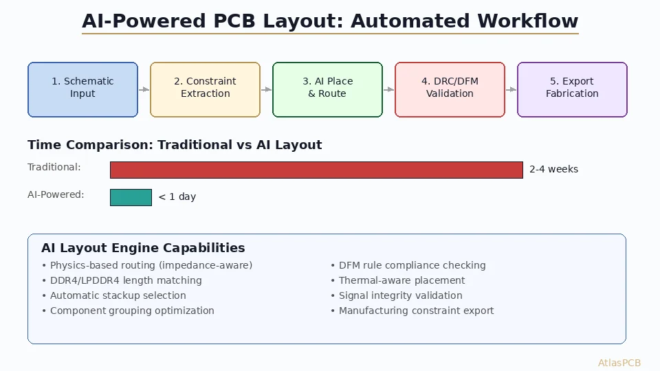 How Quilter.ai's Project Speedrun validated AI-powered PCB layout by autonomously placing and routing a complete NXP i.MX 8M Mini SBC with LPDDR4 — demonstrating production-ready AI layout for real hardware.