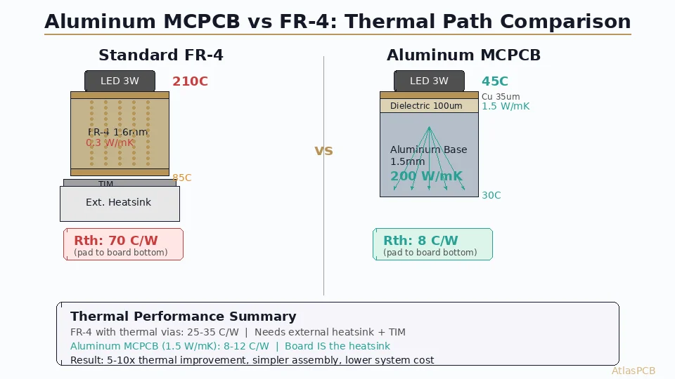 Aluminum PCB vs FR-4