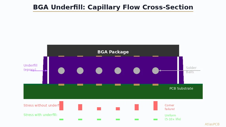 BGA Underfill for PCB Assembly