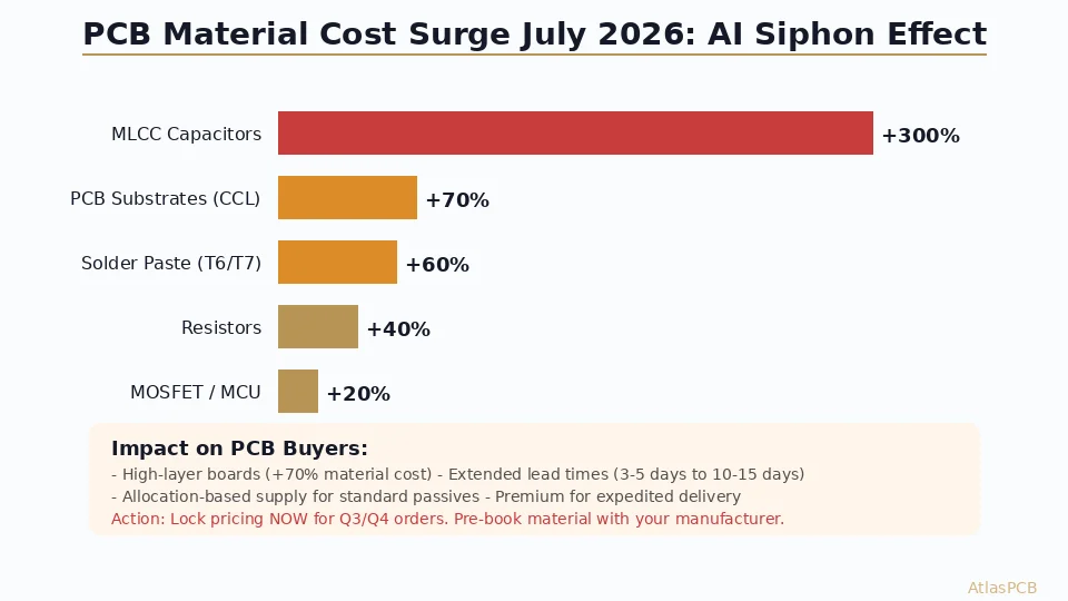 PCB Material Costs Surge 70% in July 2026: How AI Server Demand Is Reshaping Supply Chains
