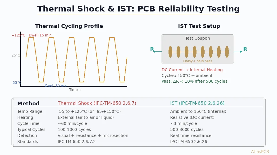 Thermal Shock Testing and IST for PCB Reliability