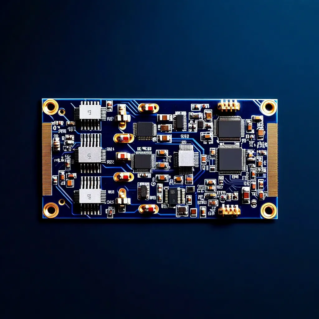 RF high-frequency PCB board with precision traces